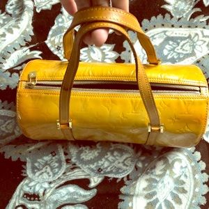 Louis Vuitton authentic yellow barrel bag .